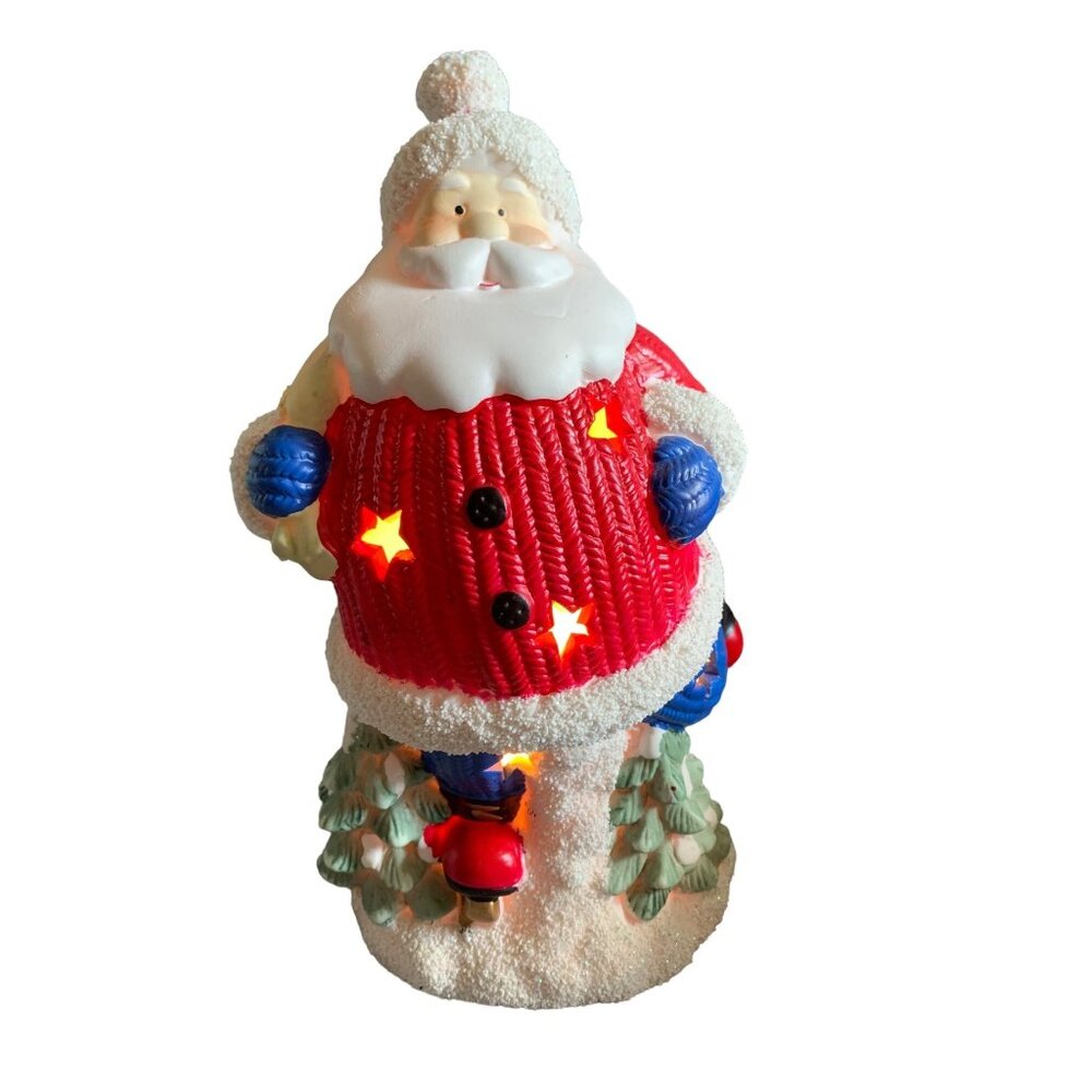 International Bazaar Santa Claus Ceramic Night Light 9.5" Plug-In Cord